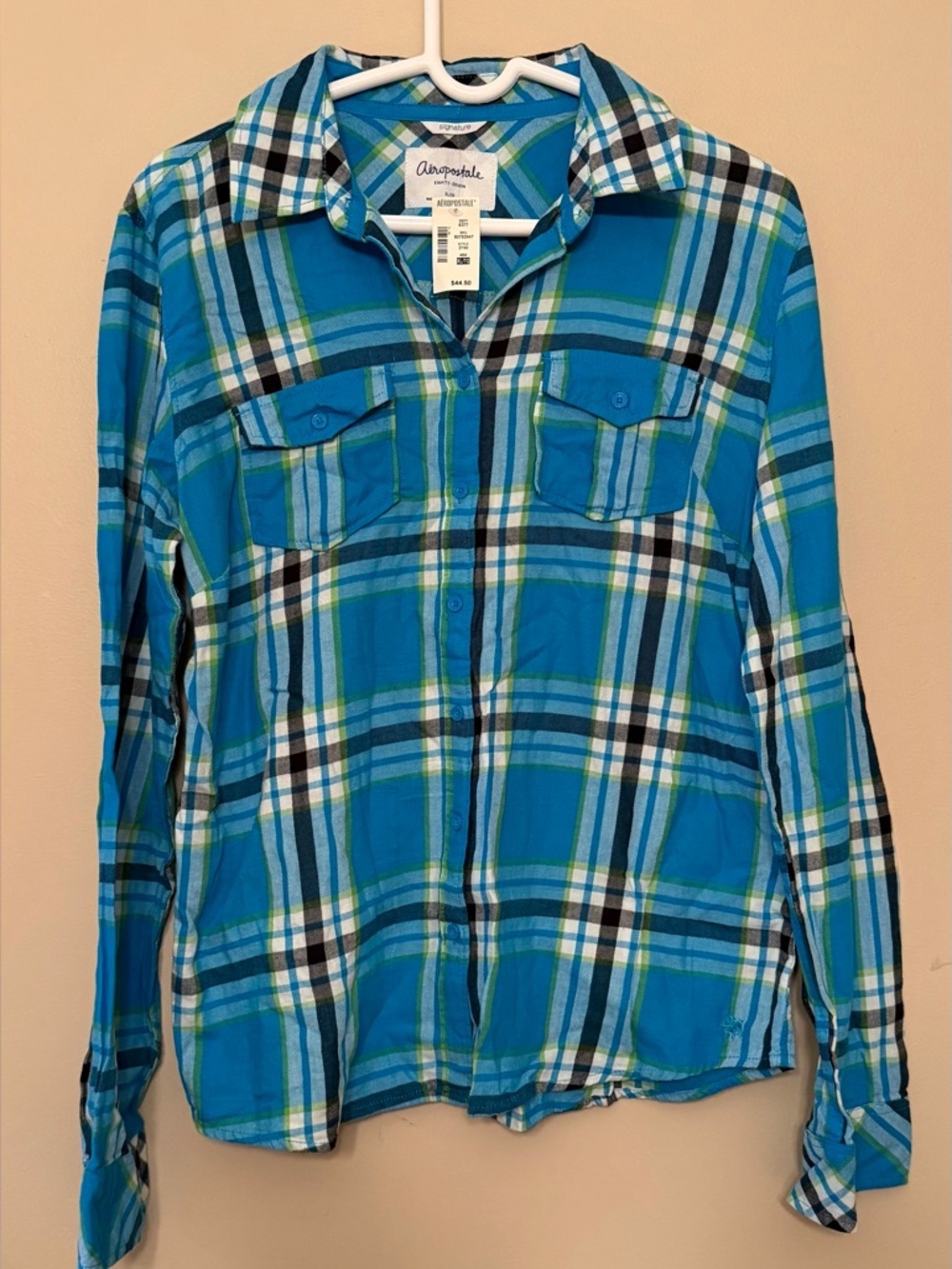 Aeropostale Plaid button down shirt XL